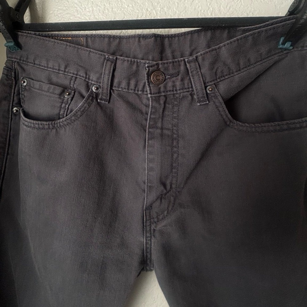 Men's Levi's 505 Regular Fit Stretch Jeans (Size W33/L30) Color: Charcoal - Picture 5 of 8